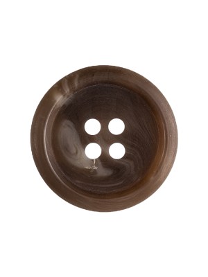 Caramel and Warm Gray Swirl 4-Hole Plastic Button with Pronounced Rim – 36L/23mm Caramel and Warm Gray Swirl 4-Hole Plastic Button with Pronounced Rim – 36L/23mm