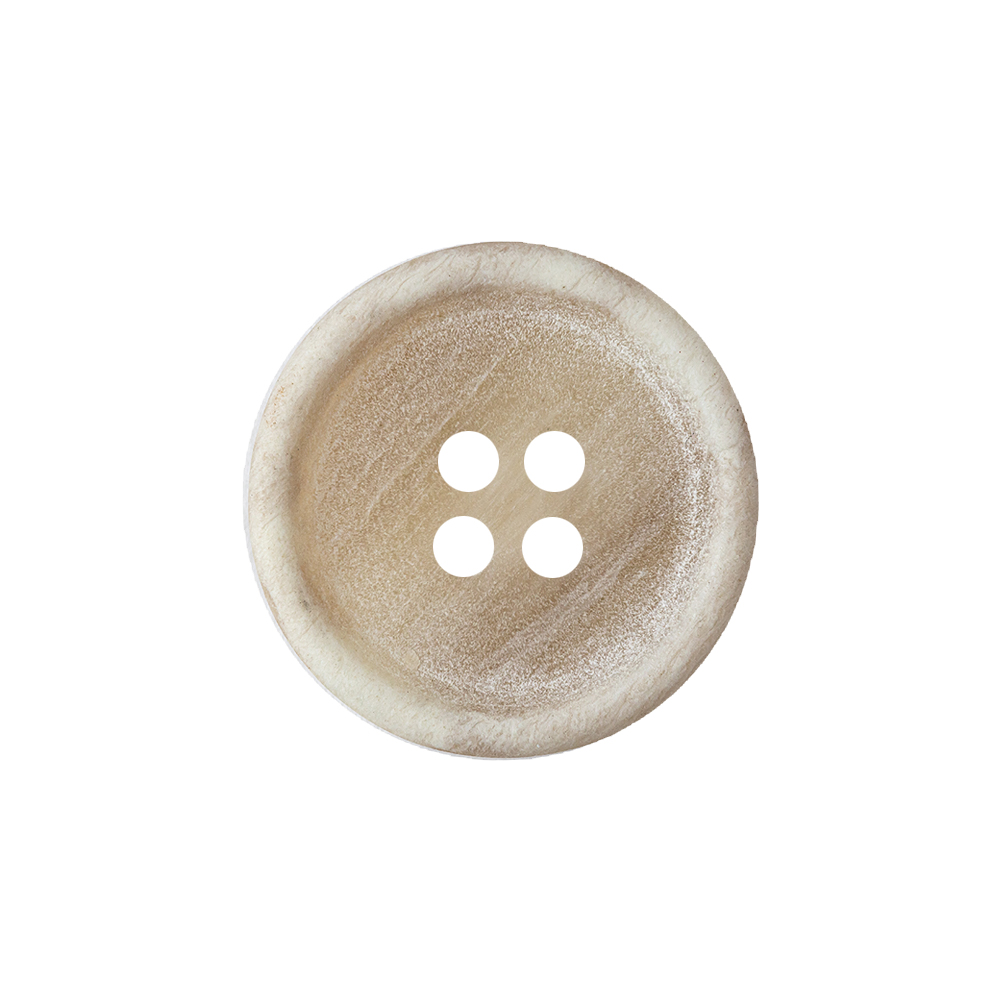 Matte Bone Shallow Plate with Tire Rim 4-Hole Plastic Button – 33L/21mm Matte Bone Shallow Plate with Tire Rim 4-Hole Plastic Button – 33L/21mm