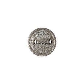Italian Silver Faux Rope Textured Shank Back Metal Button – 20L/12.5mm Italian Silver Faux Rope Textured Shank Back Metal Button – 20L/12.5mm