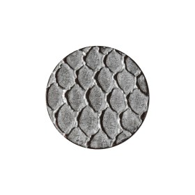 Italian Silver Scales Shank Back Metal Button – 36L/23mm Italian Silver Scales Shank Back Metal Button – 36L/23mm