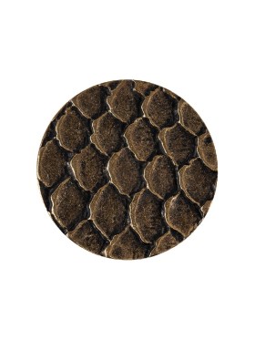 Italian Antique Gold Scales Shank Back Metal Button – 24L/15mm Italian Antique Gold Scales Shank Back Metal Button – 24L/15mm