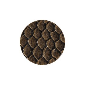 Italian Antique Gold Scales Shank Back Metal Button – 24L/15mm Italian Antique Gold Scales Shank Back Metal Button – 24L/15mm