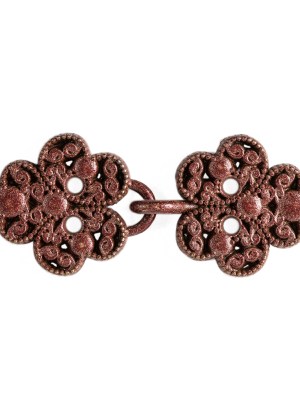 Italian Burnt Henna Copper Clasp Closure – 0.8125″ x 2″ Italian Burnt Henna Copper Clasp Closure – 0.8125″ x 2″