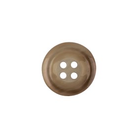 Italian Silver Birch Hologram and Beige Iridescent Rolled Rim 4-Hole Plastic Button – 24L/15mm Italian Silver Birch Hologram and Beige Iridescent Rolled Rim 4-Hole Plastic Button – 24L/15mm