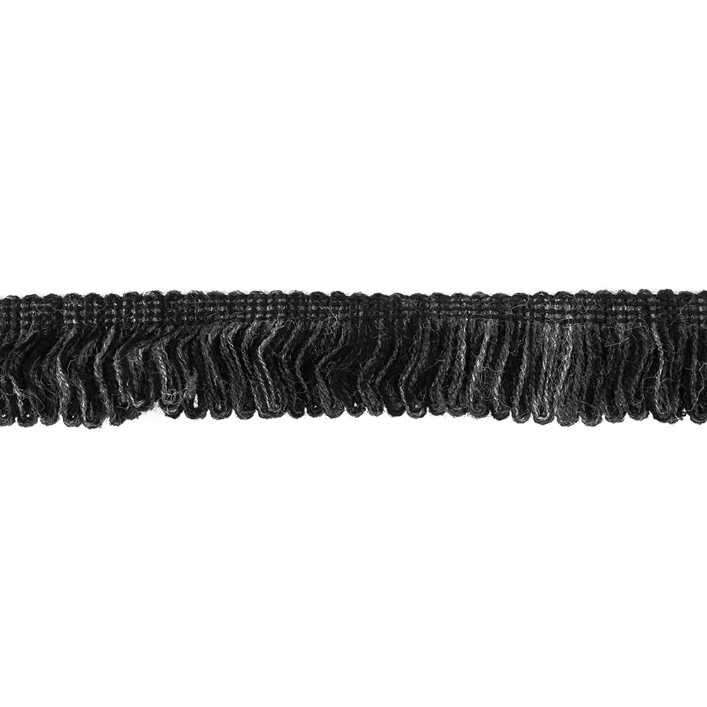 Black, Charcoal and Light Gray Fuzzy Acrylic Fringe Trimming – 1.5″ Black, Charcoal and Light Gray Fuzzy Acrylic Fringe Trimming – 1.5″