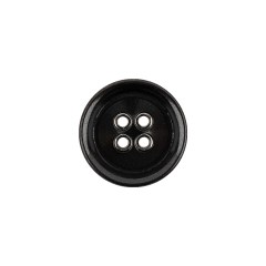 Imported Gunmetal Plated and Silver 4-Hole Copper Button – 28L/18mm Imported Gunmetal Plated and Silver 4-Hole Copper Button – 28L/18mm