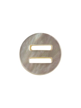 Imported Mother of Pearl Slatted Shell Button – 24L/15mm Imported Mother of Pearl Slatted Shell Button – 24L/15mm