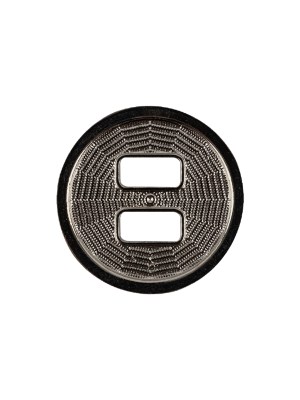 Italian Silver Spider Web Slated Metal Button – 32L/20mm Italian Silver Spider Web Slated Metal Button – 32L/20mm