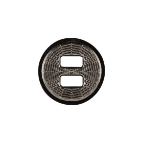 Italian Silver Spider Web Slated Metal Button – 32L/20mm Italian Silver Spider Web Slated Metal Button – 32L/20mm