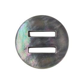 Imported Gray Mother of Pearl Slatted Shell Button – 40L/25.5mm Imported Gray Mother of Pearl Slatted Shell Button – 40L/25.5mm
