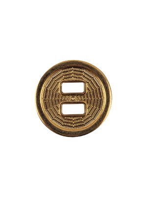 Italian Gold Spider Web Slated Metal Button – 24L/15mm Italian Gold Spider Web Slated Metal Button – 24L/15mm