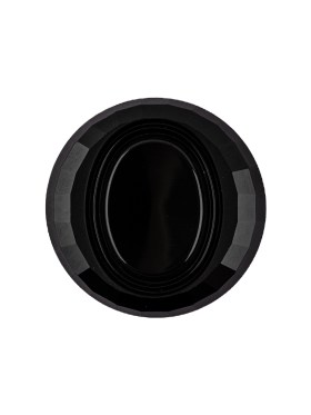 Italian Black Faceted Plastic Button – 36L/23mm Italian Black Faceted Plastic Button – 36L/23mm
