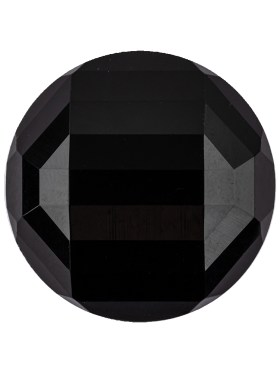 Italian Black Faceted Geometric Convex Shank Back Button – 44L/28mm Italian Black Faceted Geometric Convex Shank Back Button – 44L/28mm