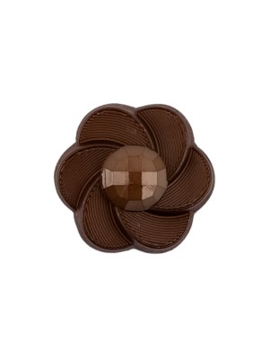 Italian Brown Floral and Geometric Shank Back Nylon Button – 32L/20mm Italian Brown Floral and Geometric Shank Back Nylon Button – 32L/20mm