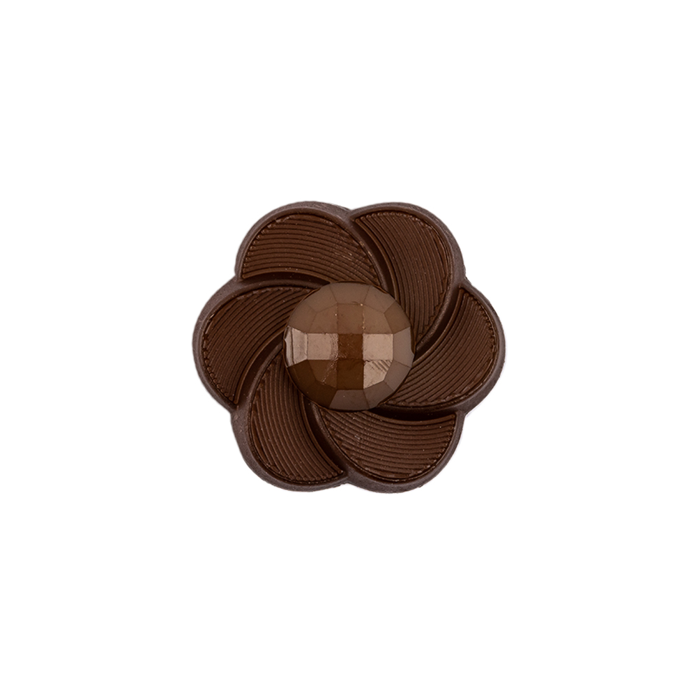 Italian Brown Floral and Geometric Shank Back Nylon Button – 32L/20mm Italian Brown Floral and Geometric Shank Back Nylon Button – 32L/20mm