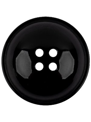 Italian Black Dome Shaped Dimensional 4-Hole Button – 44L/28mm Italian Black Dome Shaped Dimensional 4-Hole Button – 44L/28mm