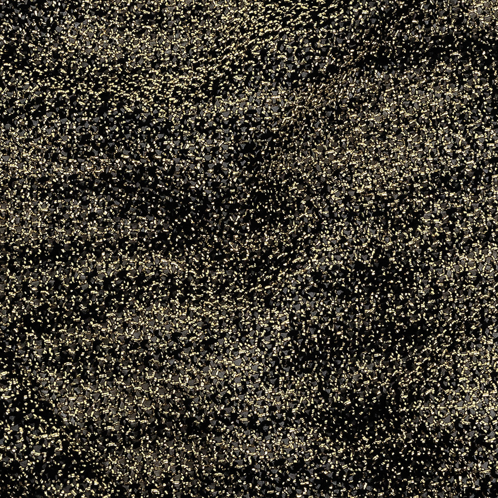 Faux Chainmail Knit – Heathered Black and Gold Faux Chainmail Knit – Heathered Black and Gold