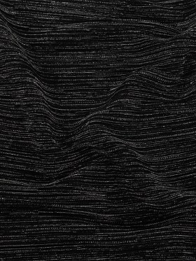 Metallic Plisse – Silver and Black Metallic Plisse – Silver and Black