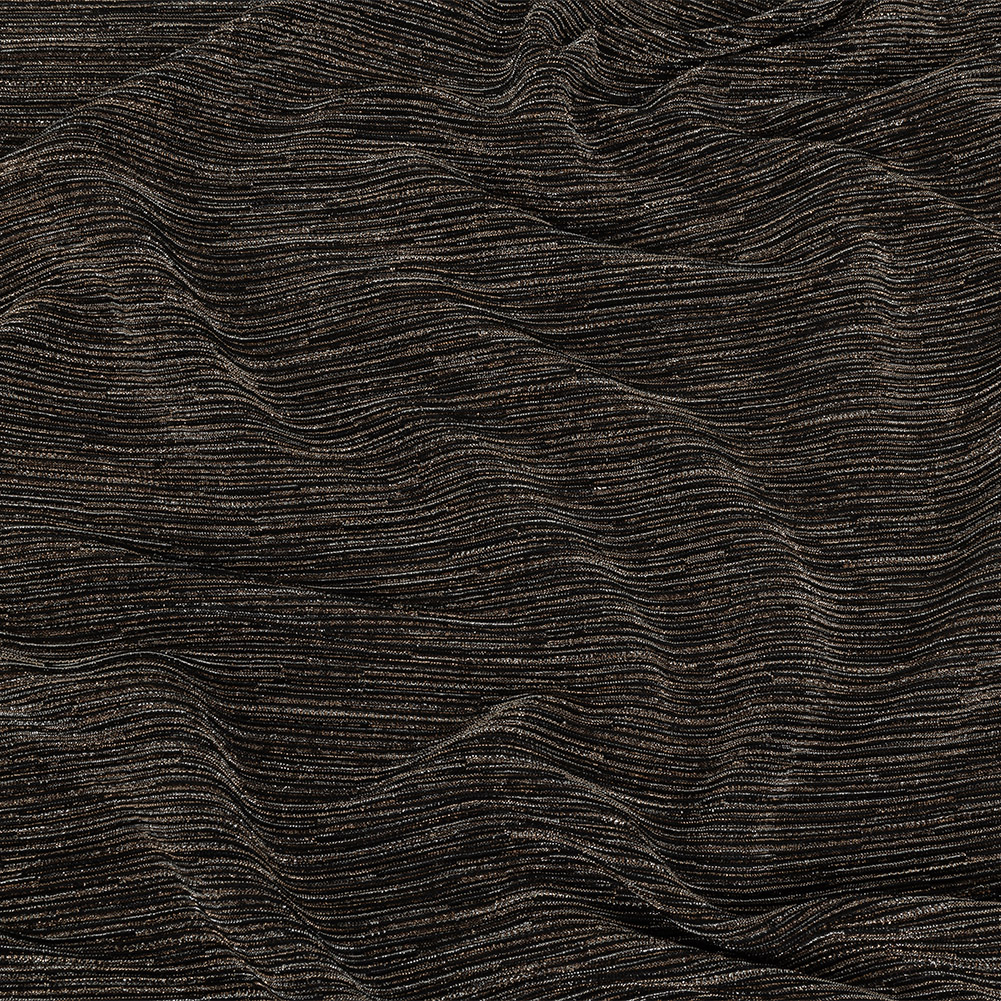 Metallic Plisse – Bronze and Black Metallic Plisse – Bronze and Black