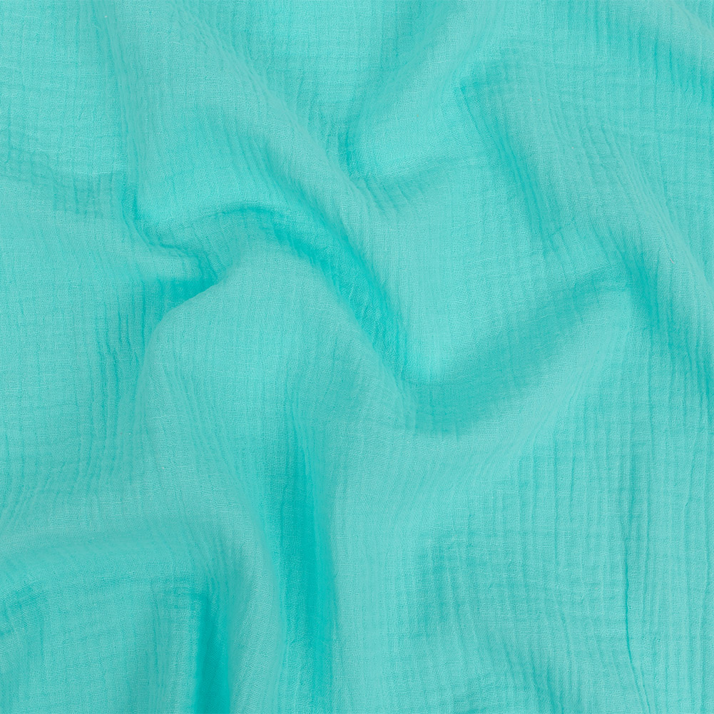 Double Cotton Gauze – Aqua – Talamanca Collection Double Cotton Gauze – Aqua – Talamanca Collection