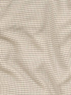 Buttercream, Yellow and Brown Tattersall Check Washed Viscose Twill Buttercream, Yellow and Brown Tattersall Check Washed Viscose Twill