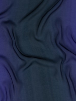 Milly Star White to Moonlit Ocean Ombre Polyester Georgette Milly Star White to Moonlit Ocean Ombre Polyester Georgette