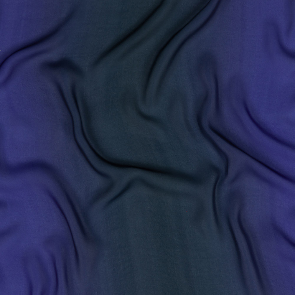 Milly Star White to Moonlit Ocean Ombre Polyester Georgette Milly Star White to Moonlit Ocean Ombre Polyester Georgette