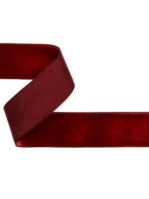 Velvet Ribbon Single Faced – 1.375″ – Cocktail Red Velvet Ribbon Single Faced – 1.375″ – Cocktail Red