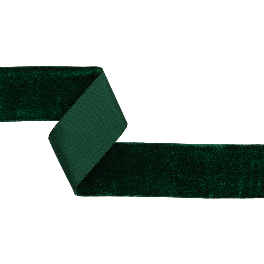 Velvet Ribbon Single Faced – 2″ – Dark Green Velvet Ribbon Single Faced – 2″ – Dark Green