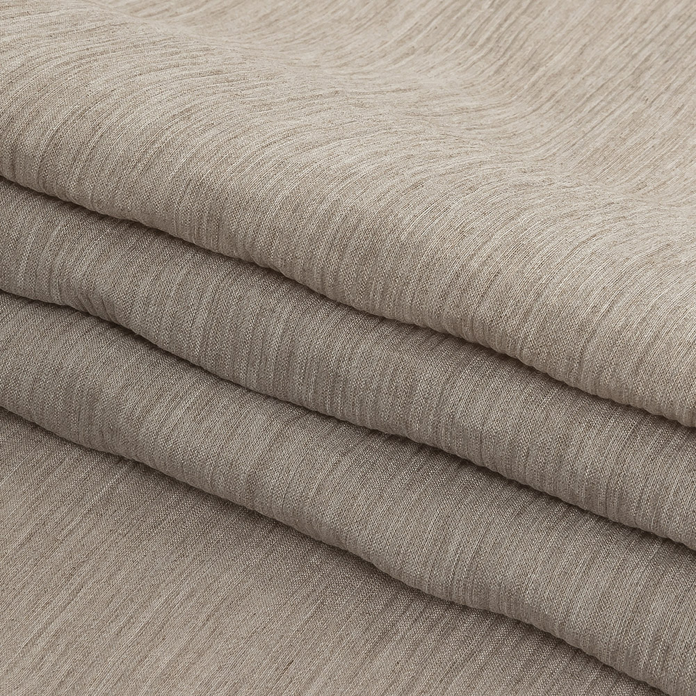 Italian Rose Tan Gauzy Crinkled Viscose Scrim Italian Rose Tan Gauzy Crinkled Viscose Scrim