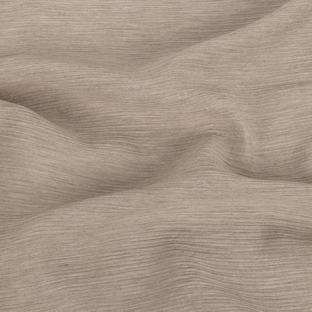 Italian Rose Tan Gauzy Crinkled Viscose Scrim