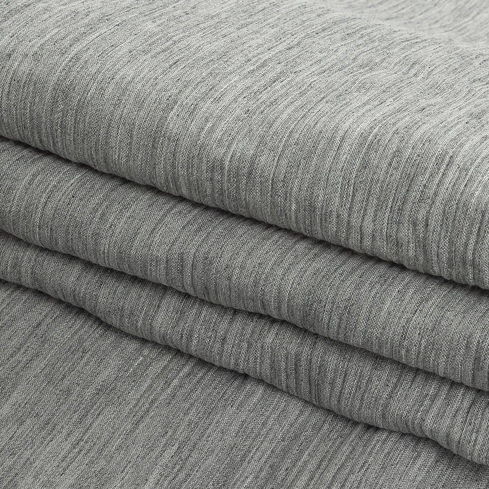 Italian Heathered Gray Gauzy Crinkled Viscose Scrim Italian Heathered Gray Gauzy Crinkled Viscose Scrim