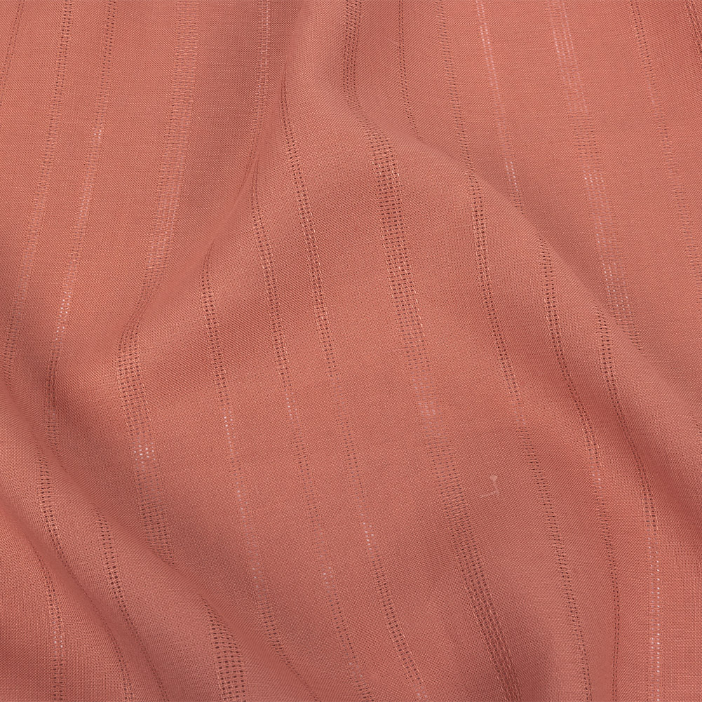 Dusty Pink Patterned Stripes Linen Dobby Dusty Pink Patterned Stripes Linen Dobby