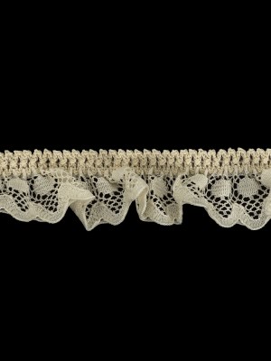 Antique White Ruffled Stretch Lace Trimming – 1″ Antique White Ruffled Stretch Lace Trimming – 1″