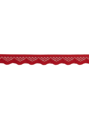 Fire Engine Red Scalloped Edge Lace Geometric Trimming – 0.5″ Fire Engine Red Scalloped Edge Lace Geometric Trimming – 0.5″