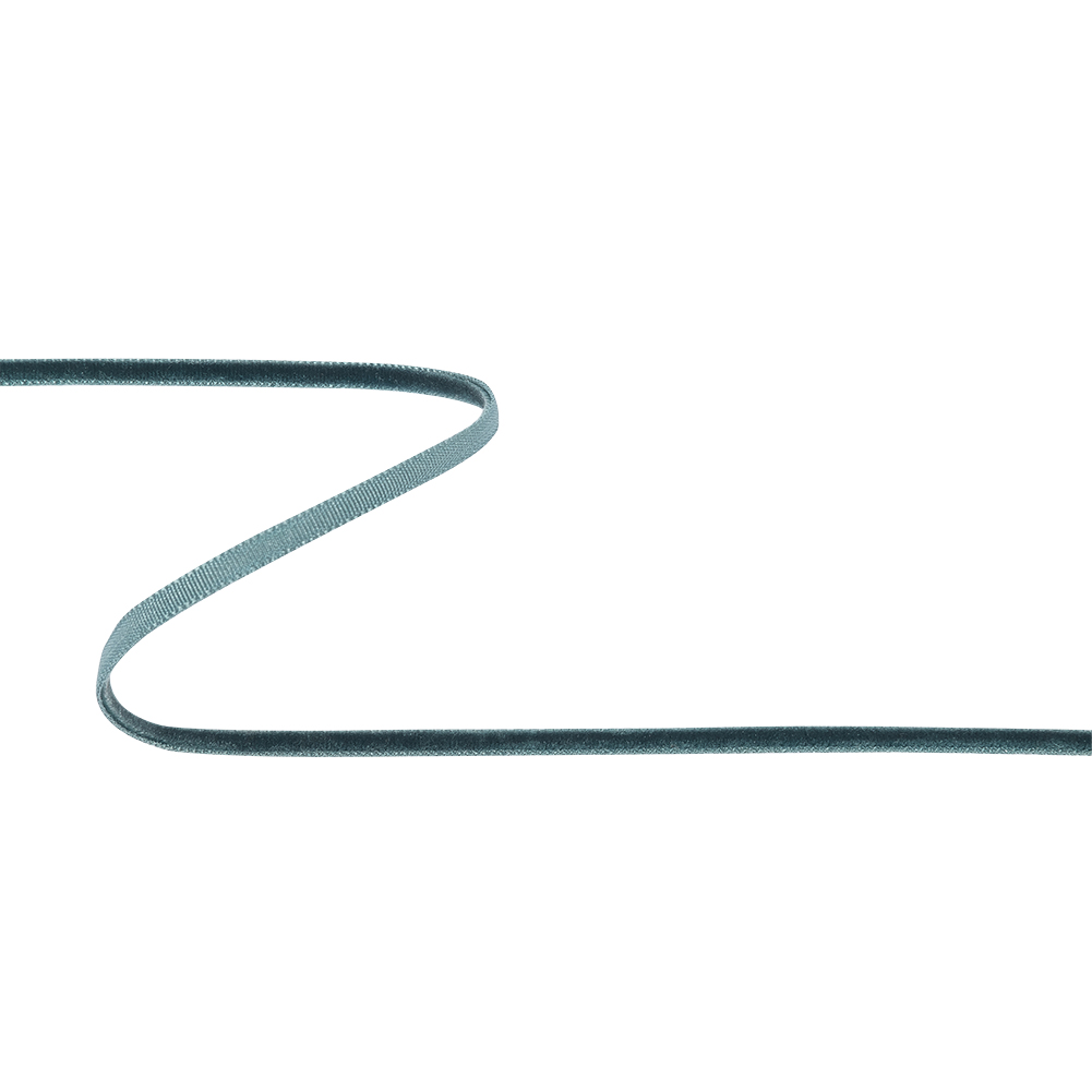 Sea Moss Single Face Velvet Ribbon – 0.125″ Sea Moss Single Face Velvet Ribbon – 0.125″