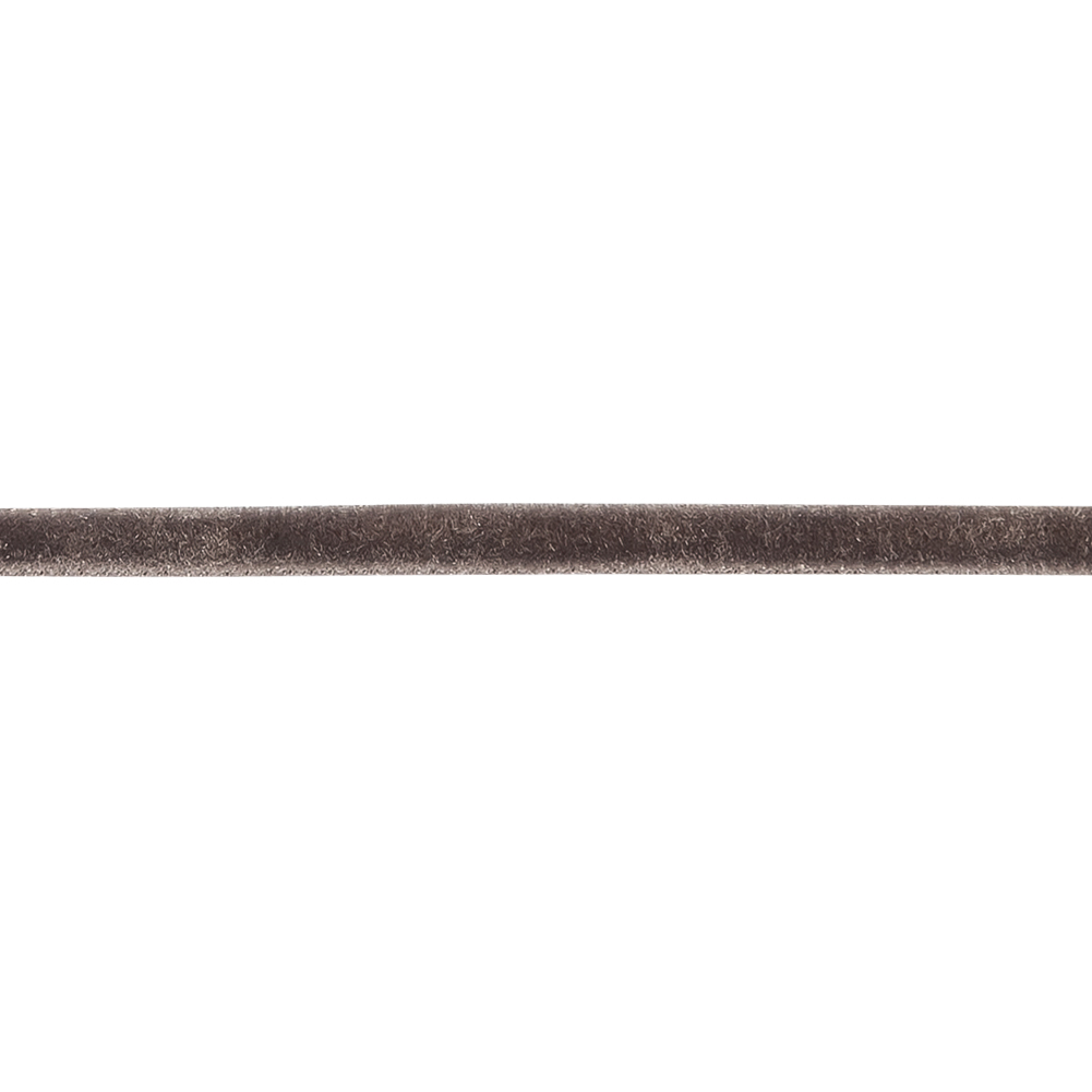 Iron Gray Single Face Velvet Ribbon - 0.125"