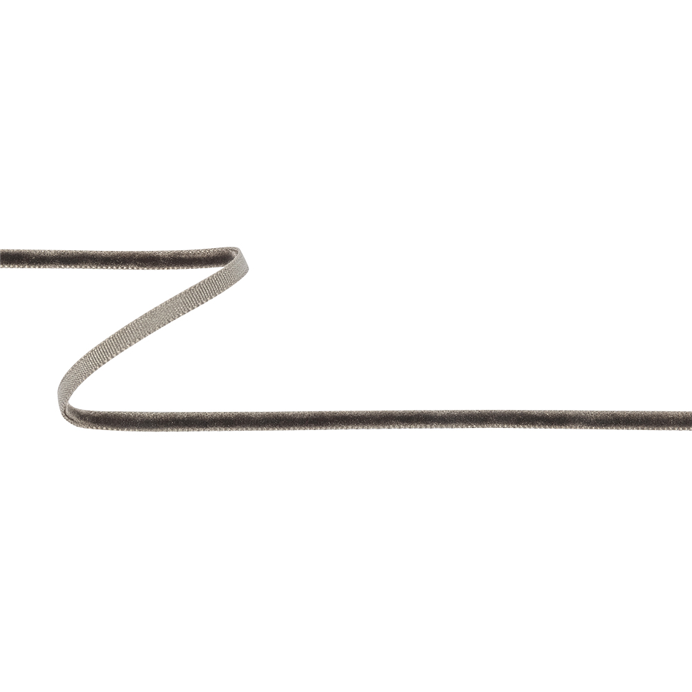 Greatest Gray Single Face Velvet Ribbon – 0.125″ Greatest Gray Single Face Velvet Ribbon – 0.125″