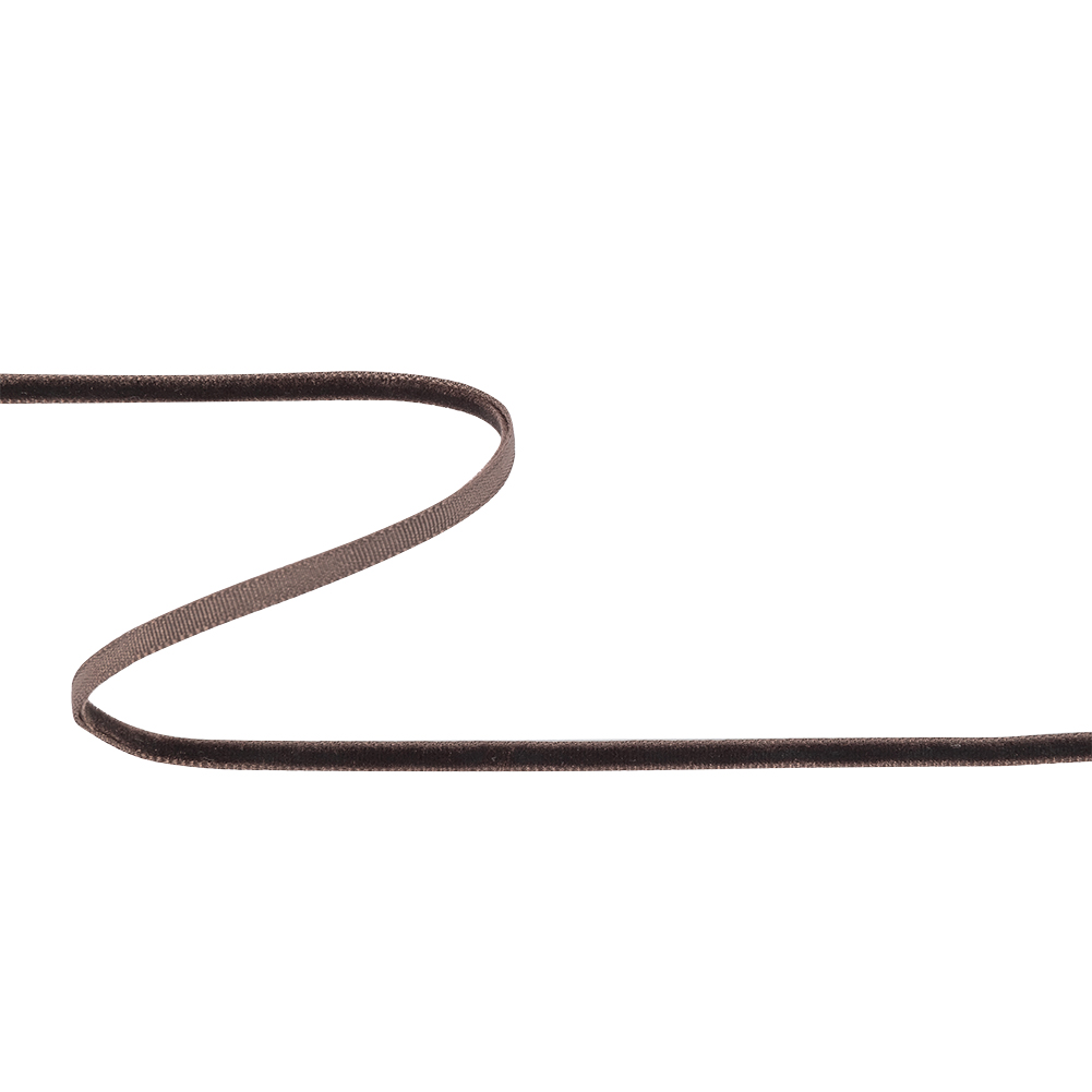 Deepest Gray Single Face Velvet Ribbon – 0.125″ Deepest Gray Single Face Velvet Ribbon – 0.125″