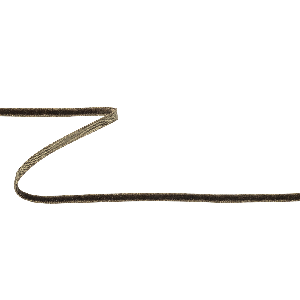 Faded Dark Brown Single Face Velvet Ribbon – 0.125″ Faded Dark Brown Single Face Velvet Ribbon – 0.125″