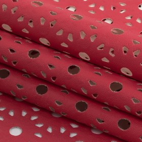 Lasercut Stretch Faux Leather – Fuchsia Geometric Lasercut Stretch Faux Leather – Fuchsia Geometric