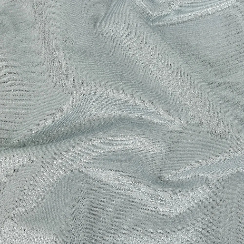 Polyester Lame – Metallic Silver on White – Ellery Collection Polyester Lame – Metallic Silver on White – Ellery Collection