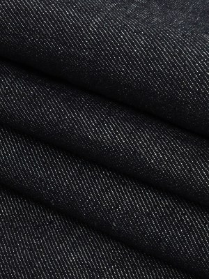 Medium Weight Midnight Navy Cotton Denim Twill Medium Weight Midnight Navy Cotton Denim Twill