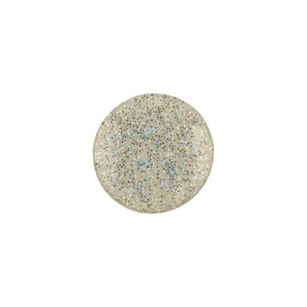 Silver Rainbow Glitter Translucent Shank Back Button – 24L/15mm Silver Rainbow Glitter Translucent Shank Back Button – 24L/15mm