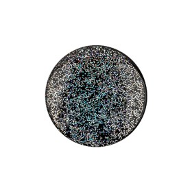 Black Rainbow Glitter Translucent Shank Back Button – 36L/23mm Black Rainbow Glitter Translucent Shank Back Button – 36L/23mm