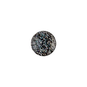 Black Rainbow Glitter Translucent Shank Back Button – 18L/11.5mm Black Rainbow Glitter Translucent Shank Back Button – 18L/11.5mm