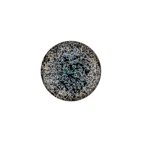 Black Rainbow Glitter Translucent Shank Back Button – 28L/18mm Black Rainbow Glitter Translucent Shank Back Button – 28L/18mm