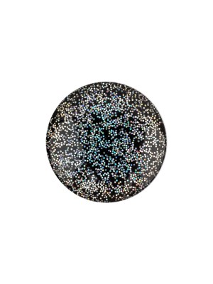 Black Rainbow Glitter Translucent Shank Back Button – 28L/18mm Black Rainbow Glitter Translucent Shank Back Button – 28L/18mm