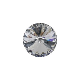 Vintage Swarovski Crystal and Silver Aluminum Foiled Shank Back Button – 28L/18mm Vintage Swarovski Crystal and Silver Aluminum Foiled Shank Back Button – 28L/18mm