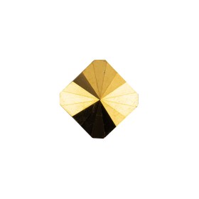 Vintage Swarovski Aurum Gold and Silver Aluminum Foiled Shank Back Button – 28L/18mm Vintage Swarovski Aurum Gold and Silver Aluminum Foiled Shank Back Button – 28L/18mm